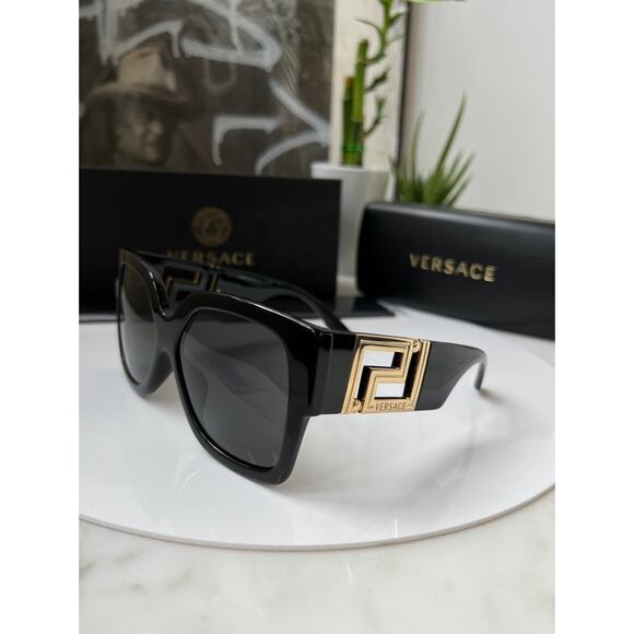 NEW Versace VE4402 Black Sunglasses - Picture 8 of 9